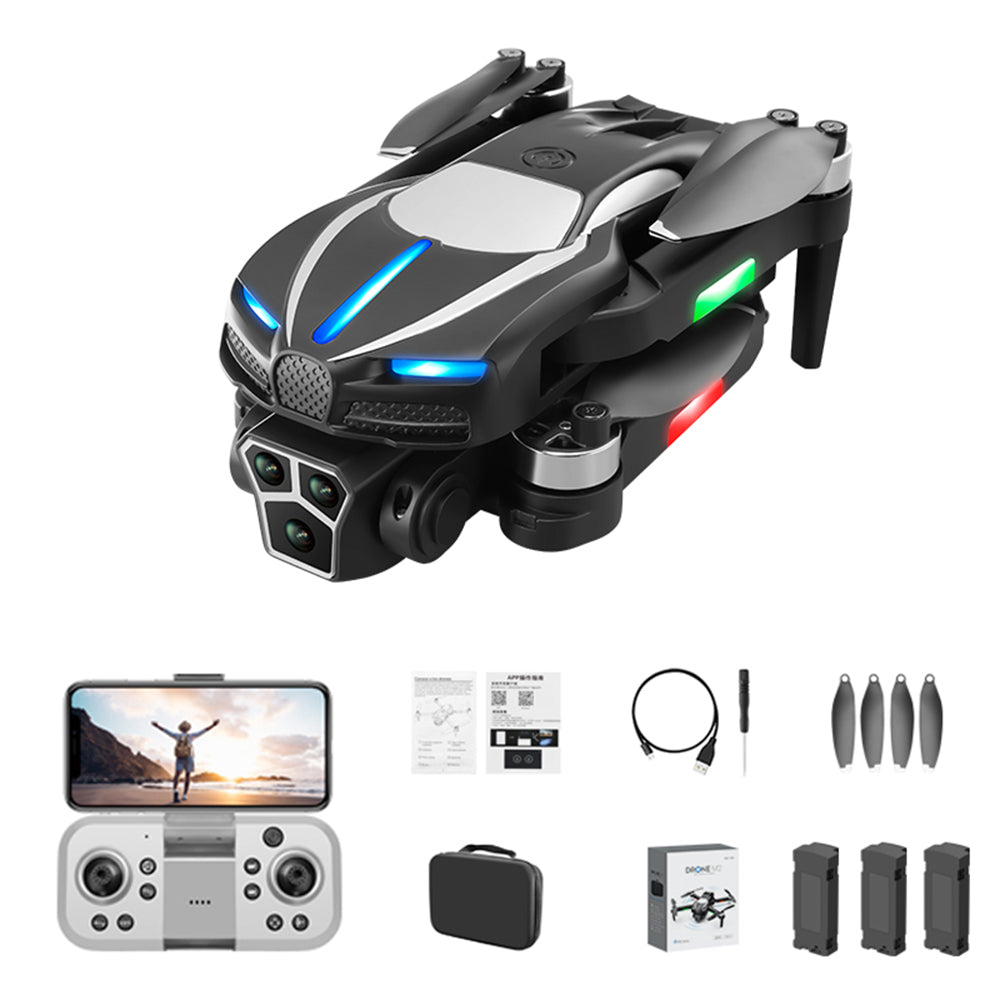 M2 Optical Flow Positioning Folding RC Drone with Three Camera Brushless Motor Quadcopter with 3 Batteries M2 Optical Flow Positioning Folding RC Drone with Three Camera Brushless Motor Quadcopter with 3 Batteries